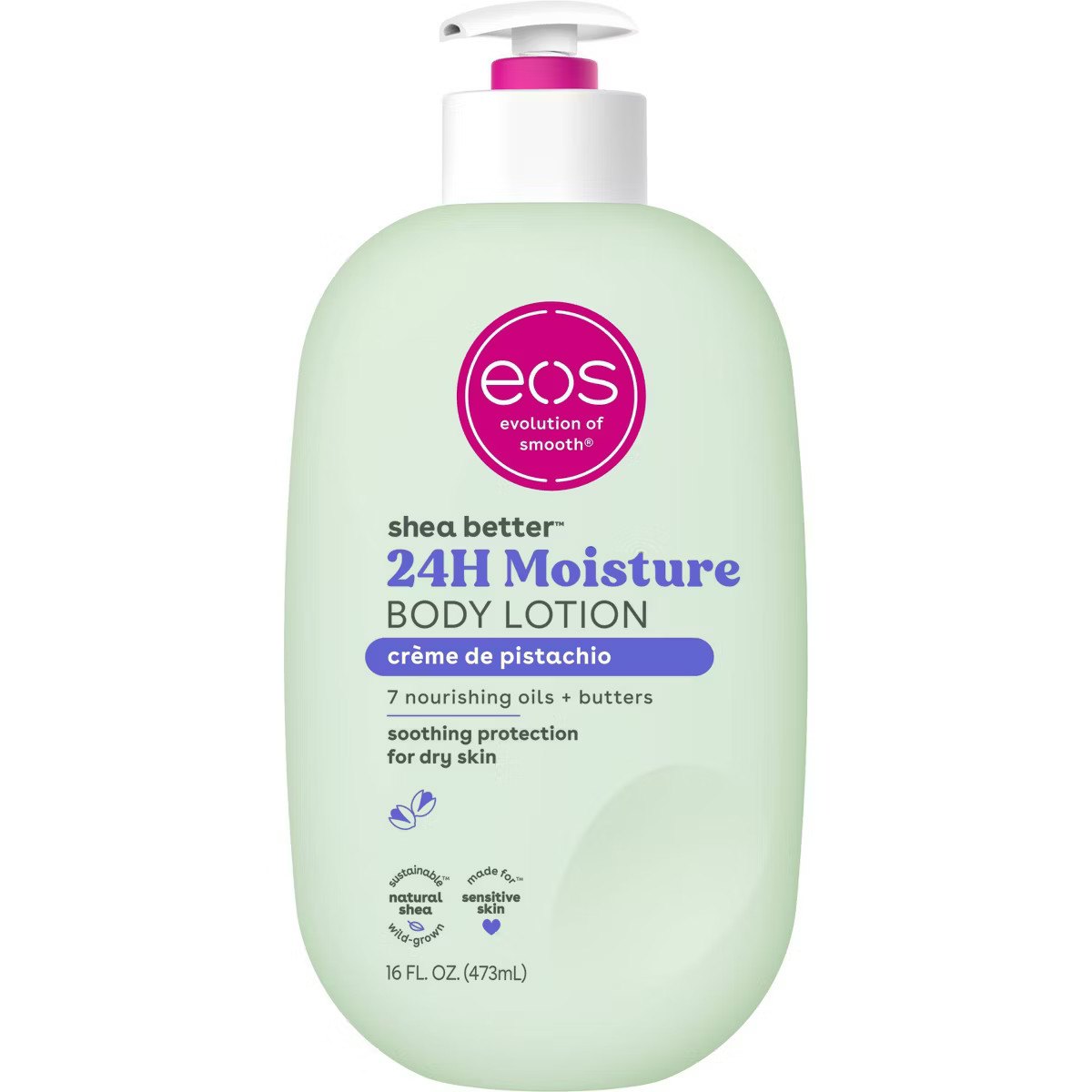 eos Shea Better 24H Moisture Body Lotion - Crème de Pistachio - 16 fl oz | Target