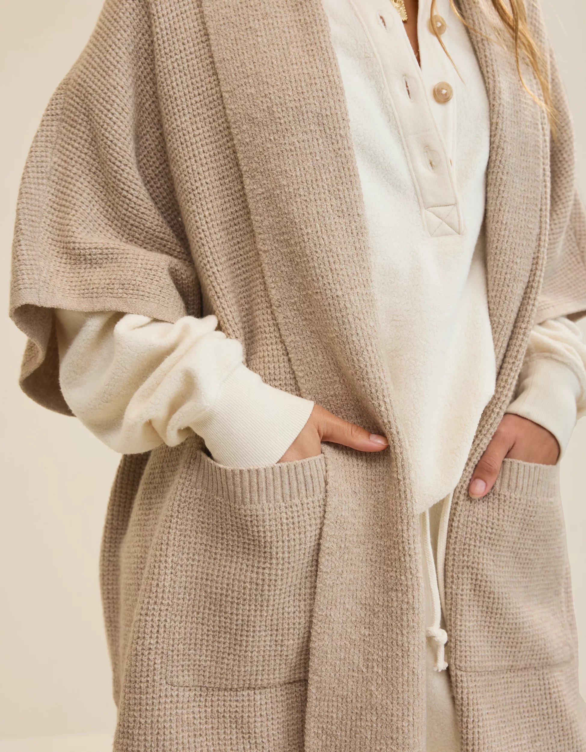 Aerie Waffle Shawl Cape | Aerie