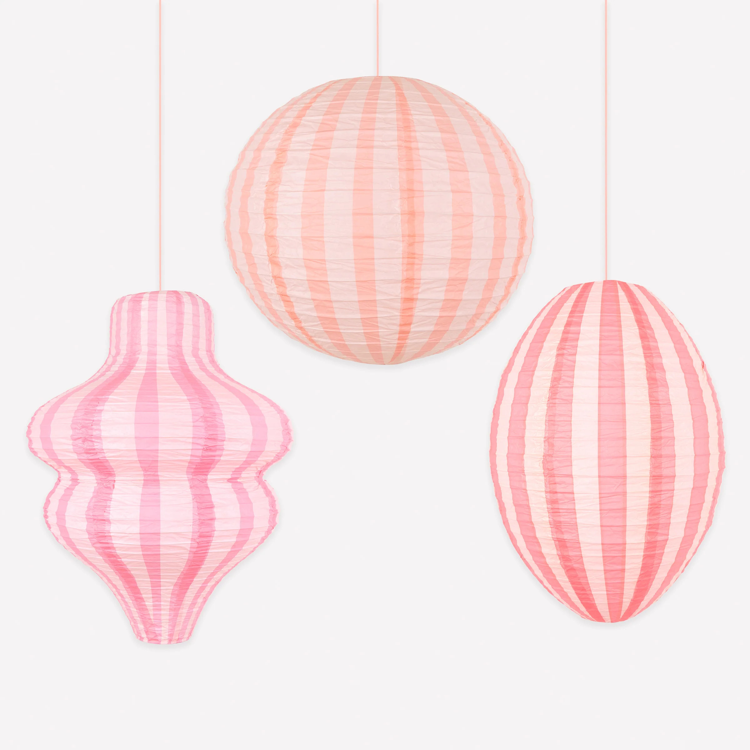 Striped Pink Lanterns | Meri Meri