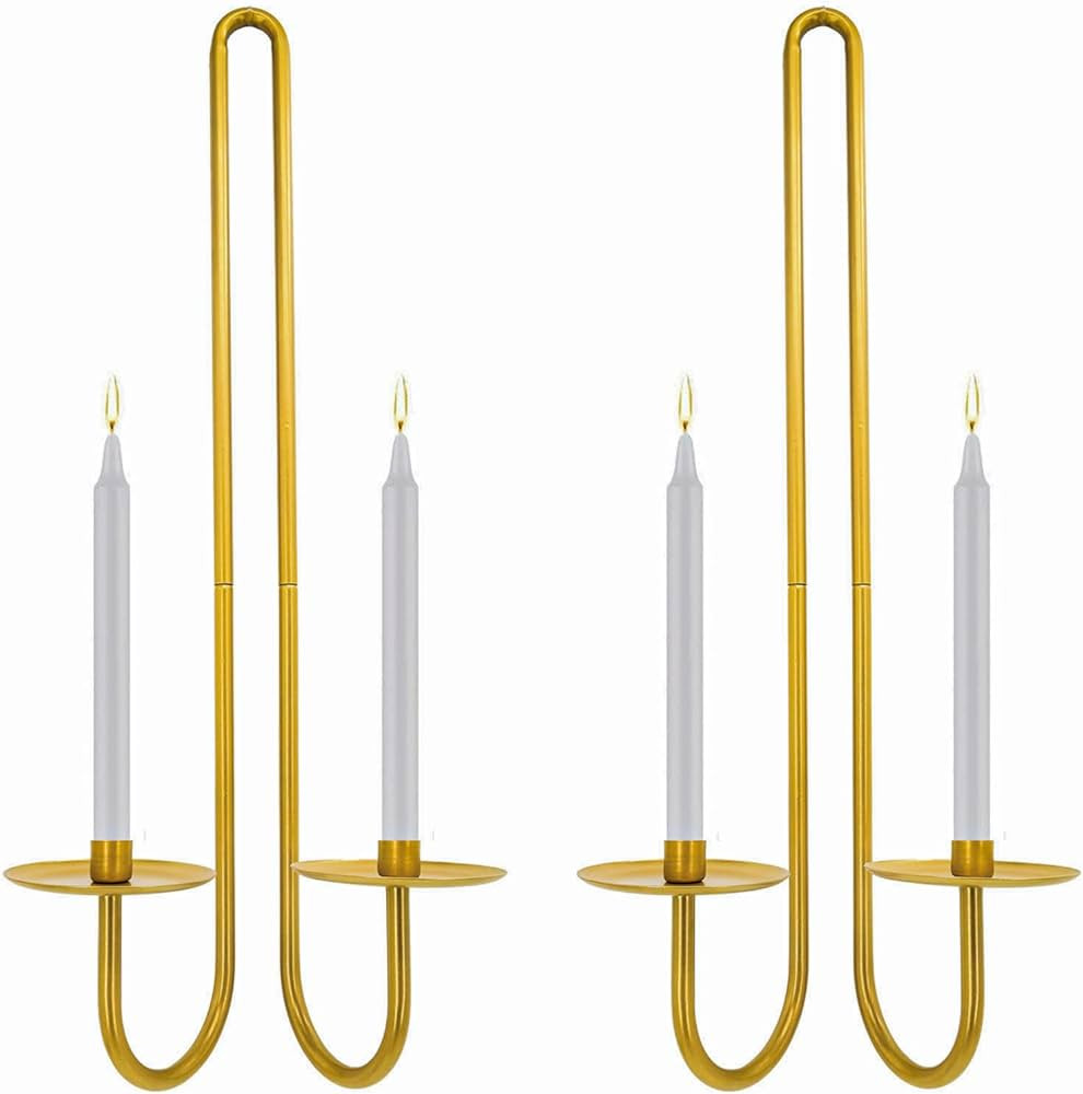 Aimto Wall Sconce Candle Holder Metal Hanging Wall Decorations for Home,Living Room, Bathroom, Di... | Amazon (US)