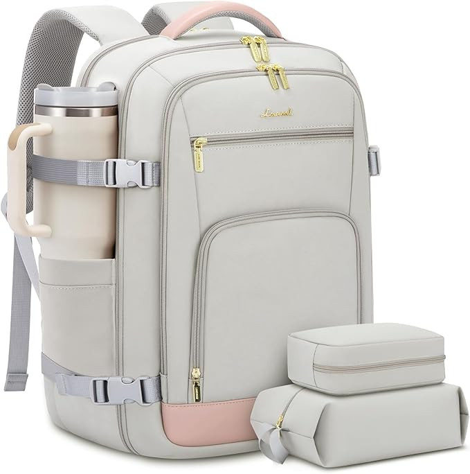 LOVEVOOK Travel Backpack For Women, 40L Carry On Backpack Flight Approved, TSA Personal Item Trav... | Amazon (US)