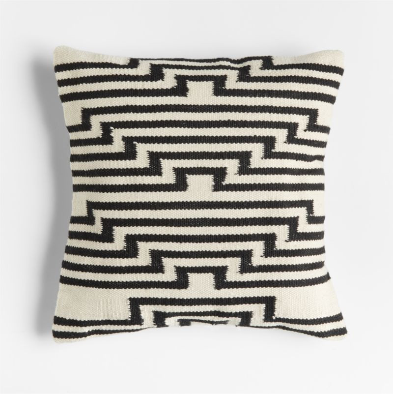 Mohave Lines 19x19 Indoor/Outdoor Pillow + Reviews | Crate & Barrel | Crate & Barrel