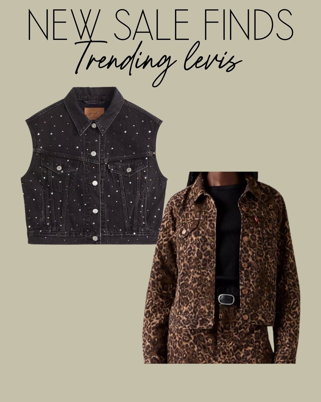 Levi’s leopard jacket and cute vest on sale 

#LTKSaleAlert #LTKFindsUnder100 #LTKFindsUnder50