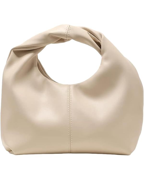 Verdusa Women's Ruched Hobo Mini Handbag Clutch Purse Dumpling Pouch Bag | Amazon (US)