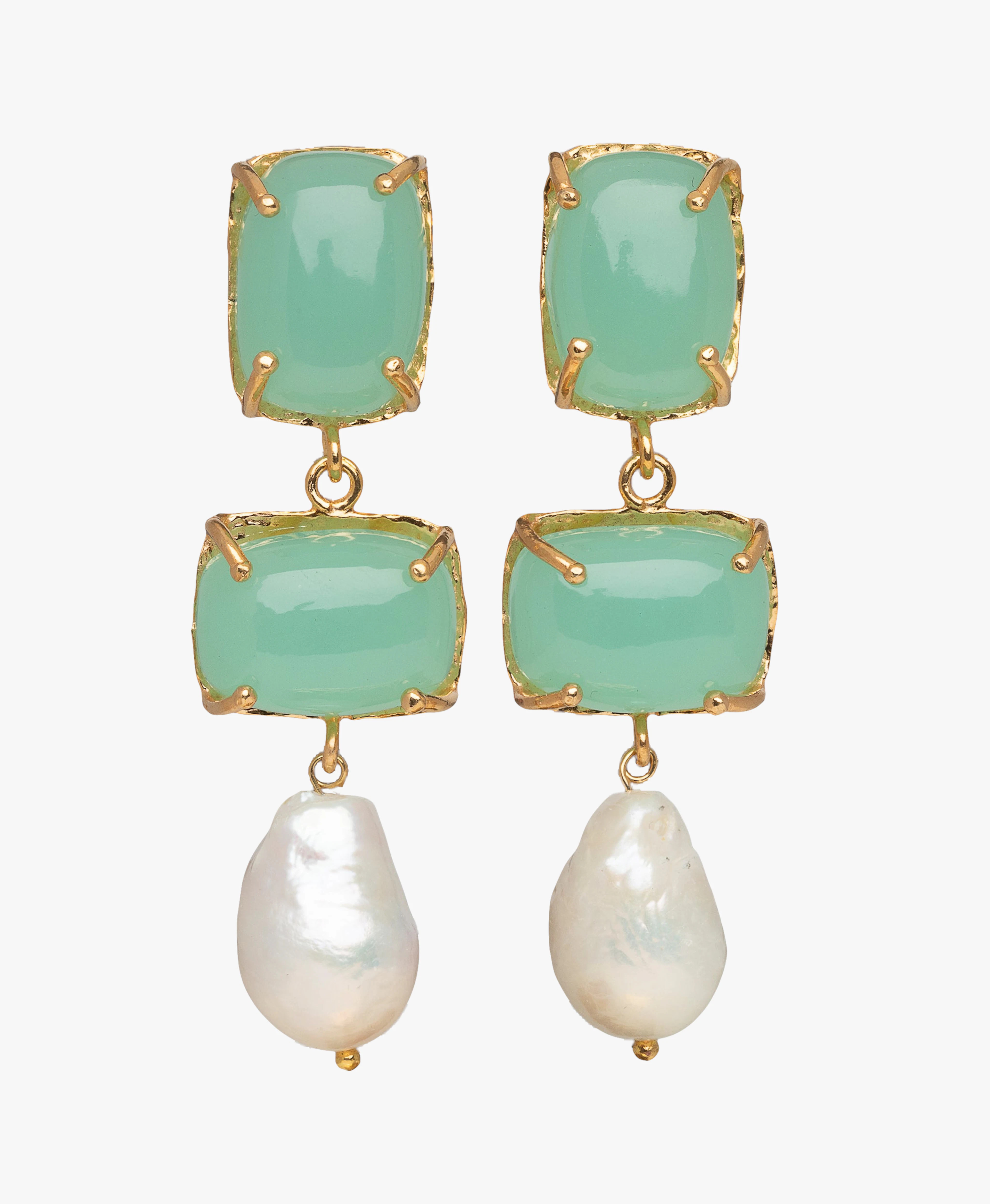 Loren Earrings Pale Green | Seezona