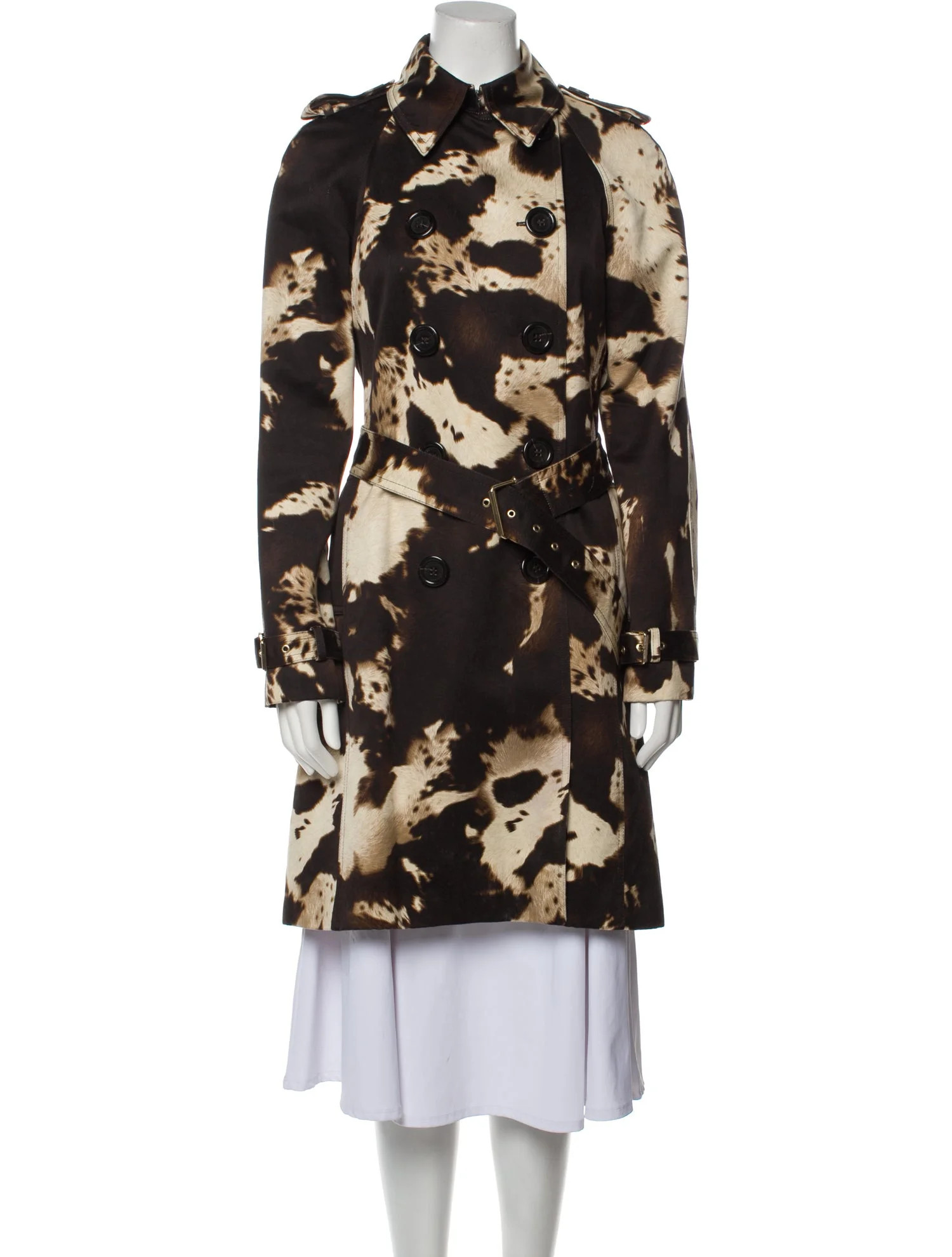 Printed Trench Coat | The RealReal