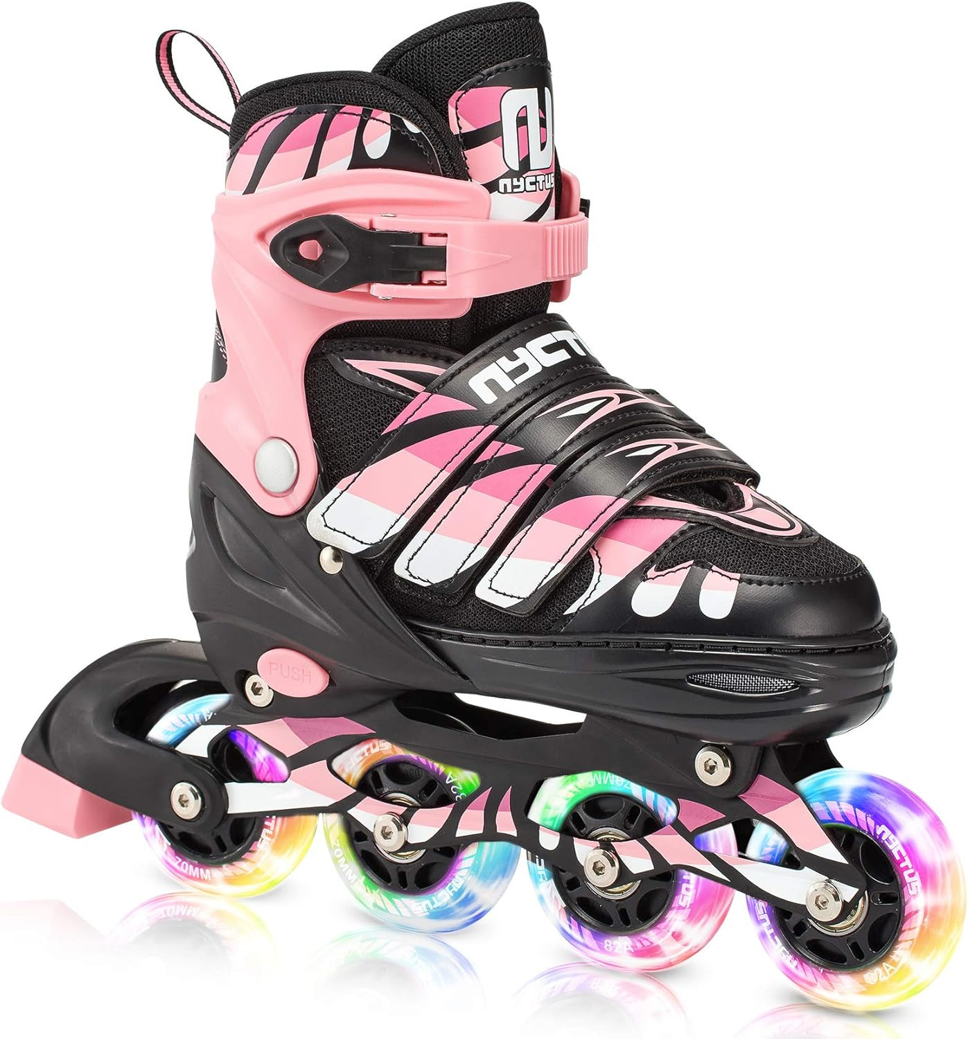 Nyctus (11C-1Y) Adjustable Kids Inline Skates with Light up Wheels, Inline Roller Skates for Beginne | Amazon (US)