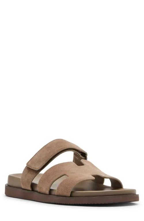 Steve Madden Maiven Slide Sandal in Taupe Suede at Nordstrom, Size 11 | Nordstrom