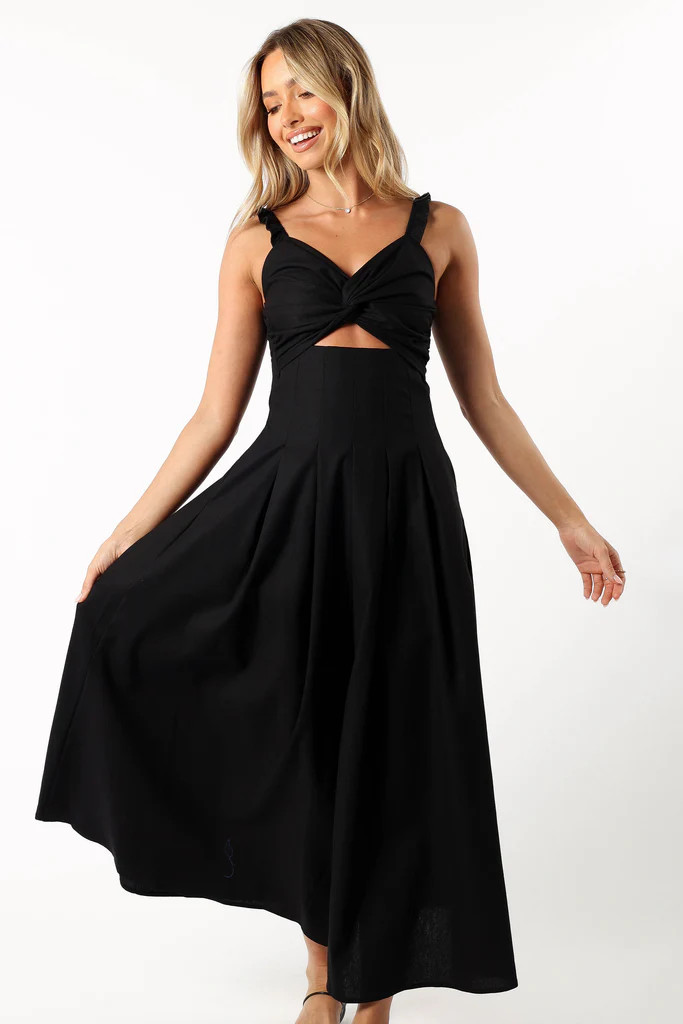 Mellie Midi Dress - Black | Petal & Pup (US)