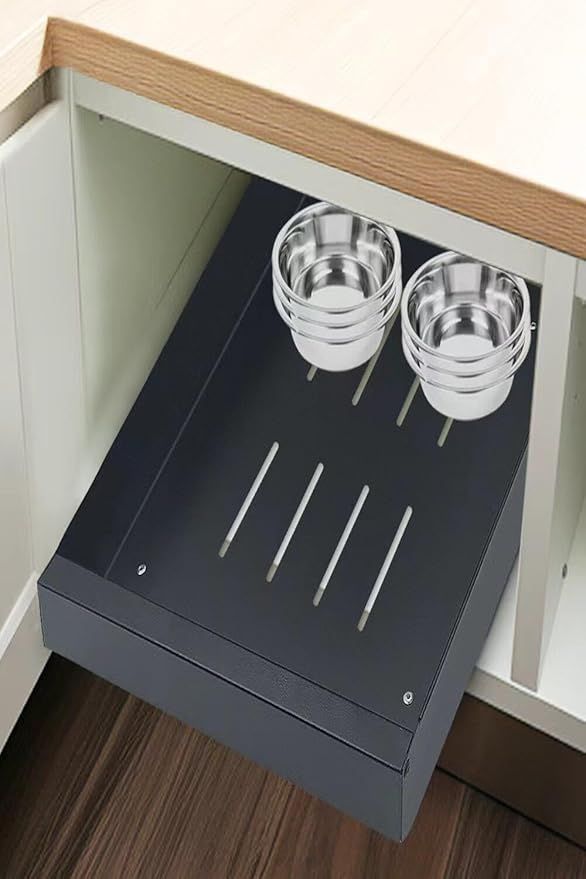 HIKITMATE Pull Out Cabinet Organizer, Carbon Steel Cabinet Drawers Slide Out, Pantry Storage Shel... | Amazon (US)