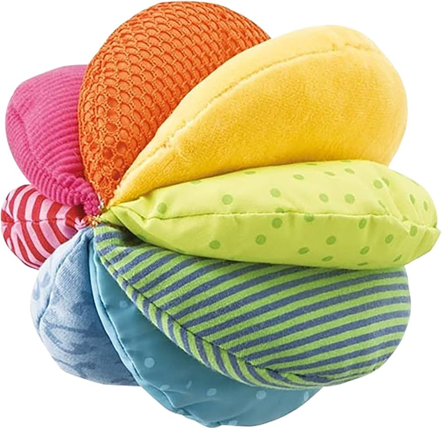 HABA Rainbow Fabric Ball - Machine Washable Baby Sensory Toys - Ideal Baby Toy, Tummy Time Toys &... | Amazon (US)
