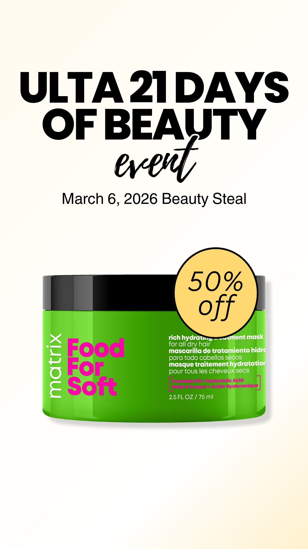 @ulta 21 Days Of Beauty pick of the day.
#haircare #hairproducts #hairmask 

 

#LTKBeauty #LTKSaleAlert