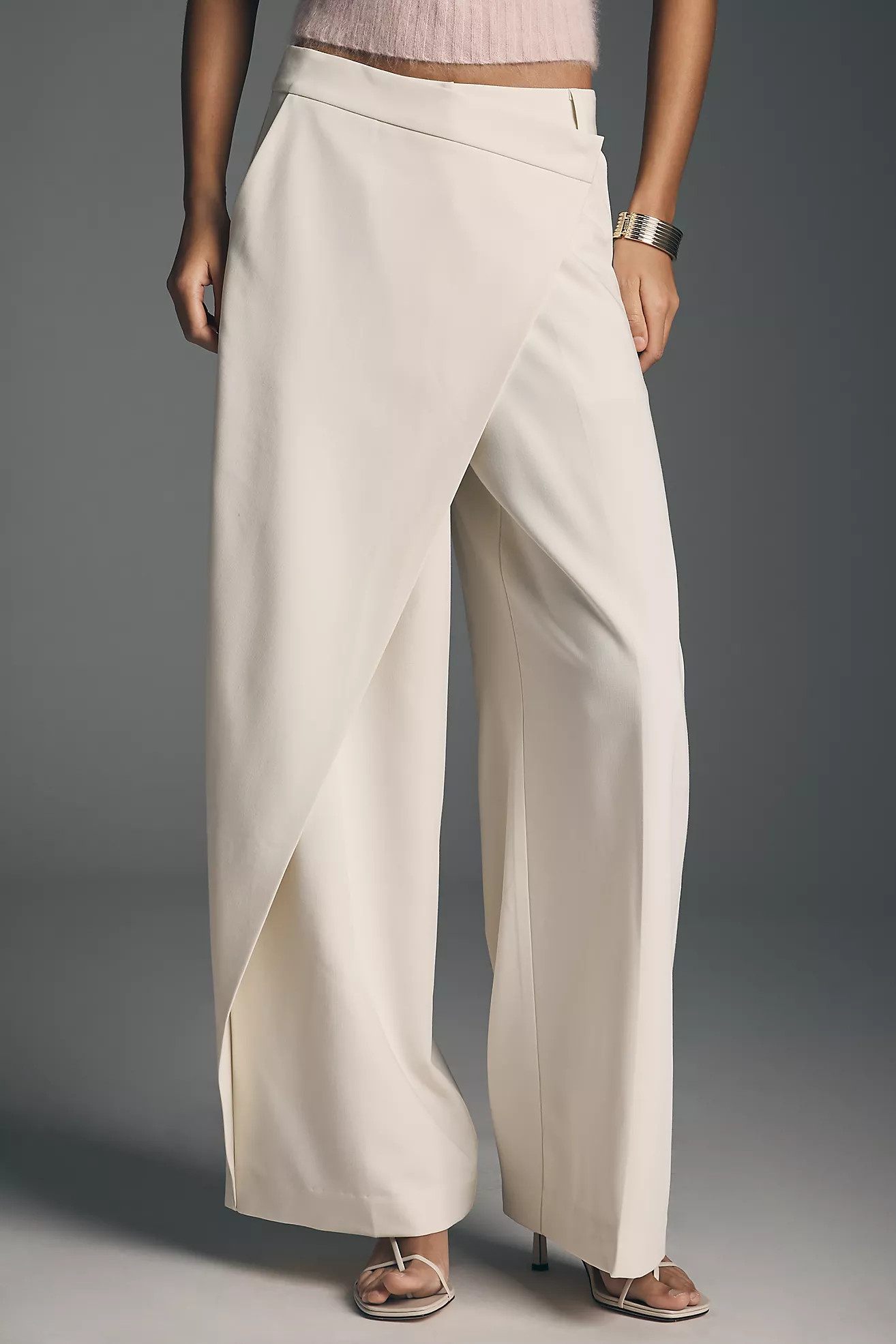 Whiteroom + Cactus Wrap Front Trouser Pants | Anthropologie (US)