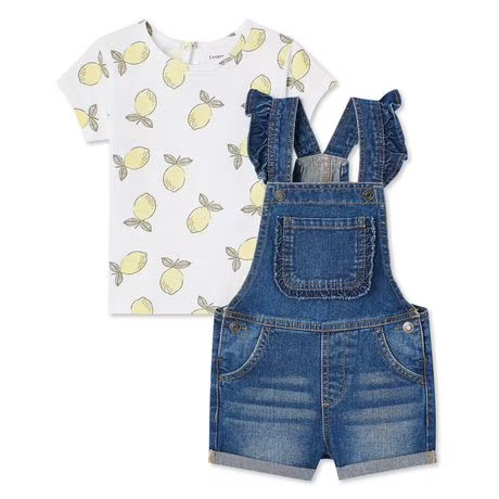 George Toddler Girls' Shortall 2-Piece Set | Walmart (CA)