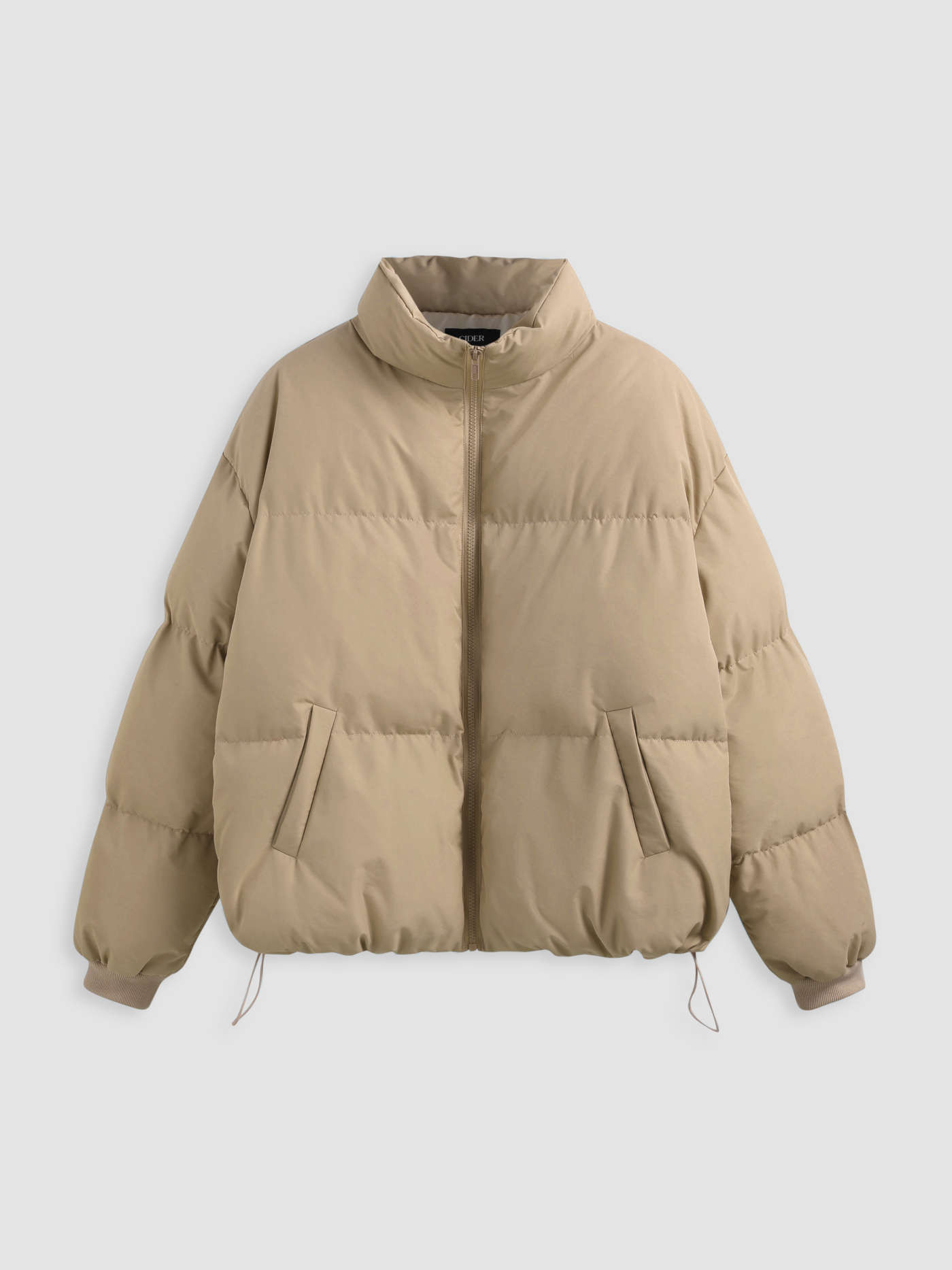 Zip Front Collared Puffer Jacket | Cider