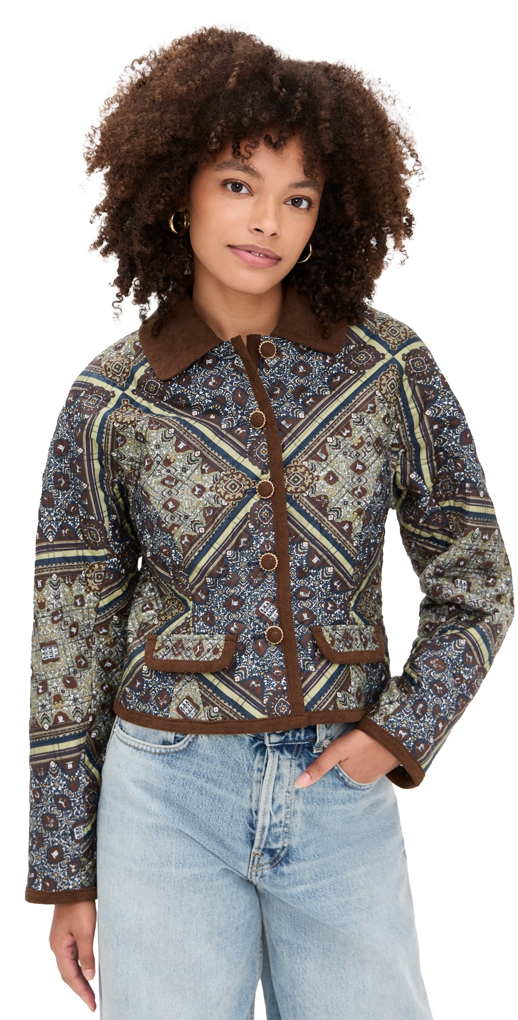 Hill House Home The Dax Jacket Equestrian Scarf/Olive L | Shopbop