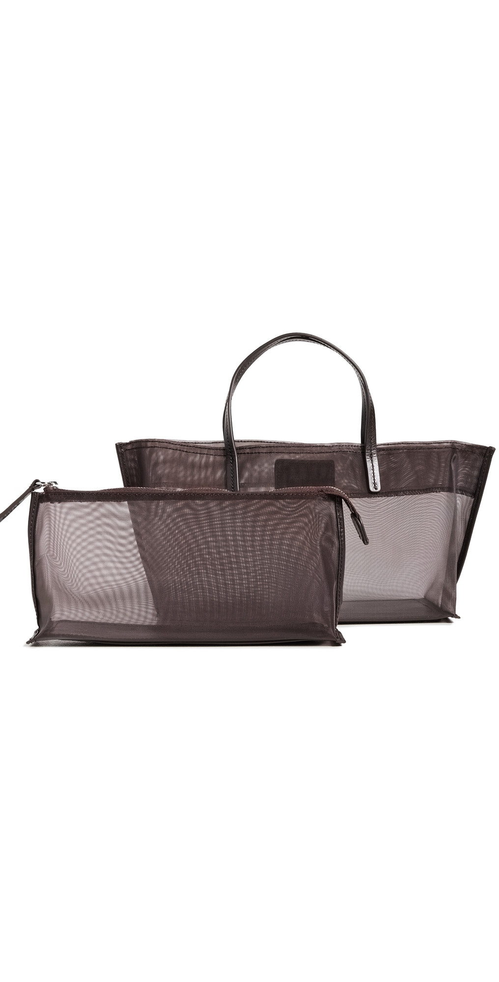 STAUD Christos Mini Mesh Tote Espresso One Size | Shopbop