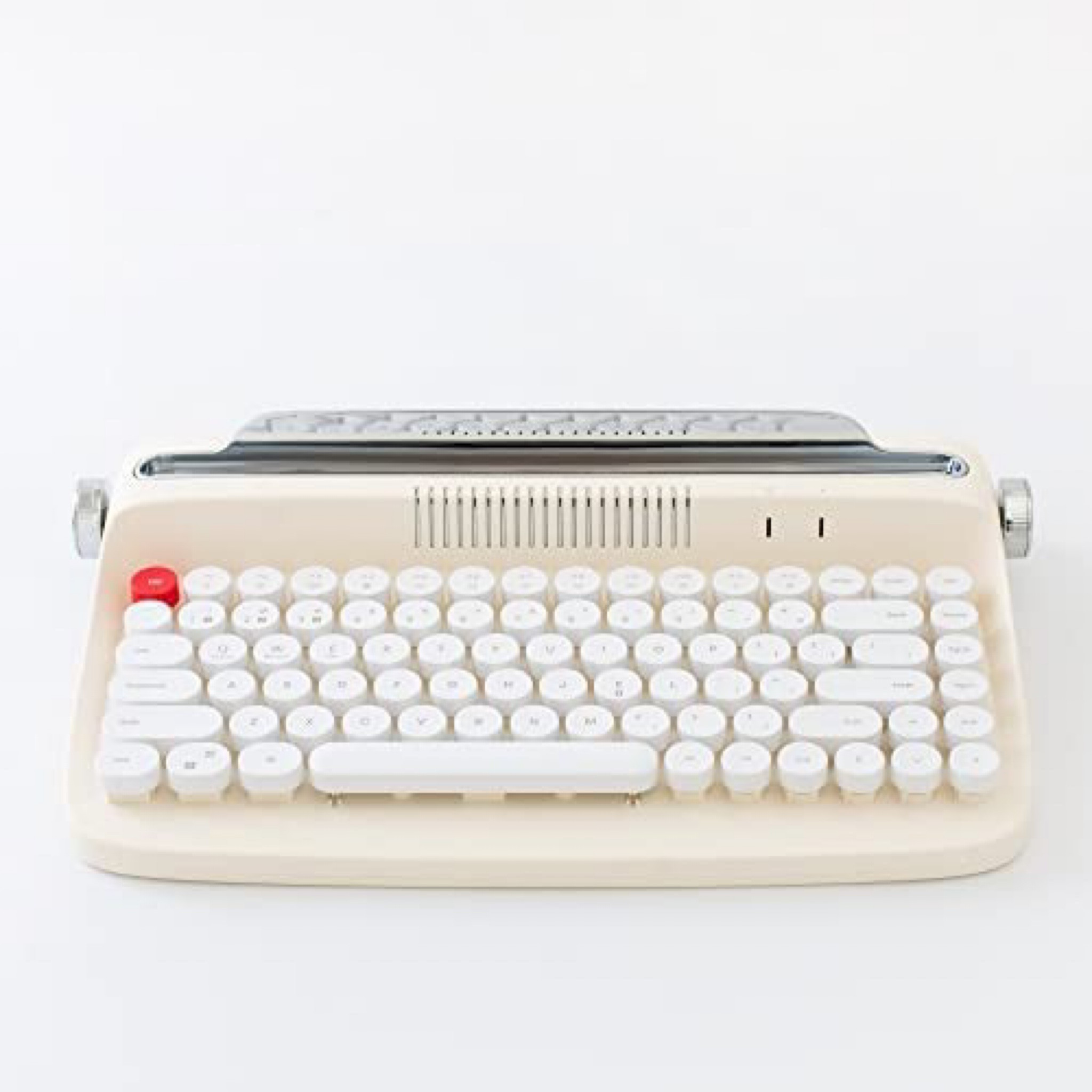 YUNZII ACTTO B303 Wireless Keyboard, Retro Bluetooth Typewriter Keyboard with Integrated Stand for Multi-Device (English, Ivory Butter)

#LTKunder100 #LTKhome