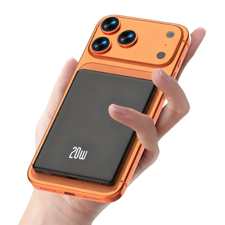 MUGO MagSafe Portable Charger, Ultra Slim 10000mAh Magnetic Power Bank, 20W PD Fast Charging Wire... | Walmart (US)