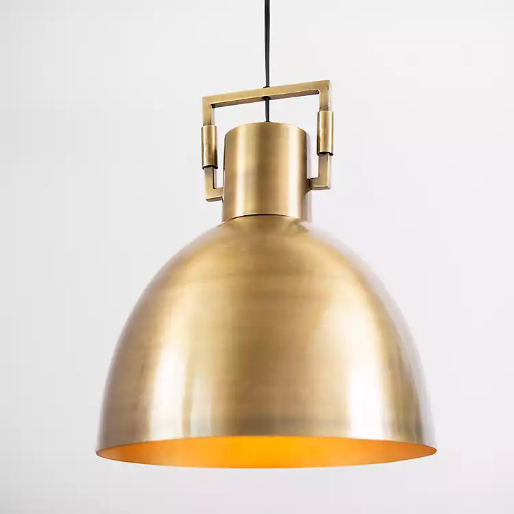 Brushed Gold Pendant Light | Kirkland's Home