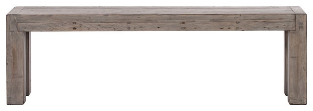 Post and Rail Bench 61", Black Olive | Houzz 