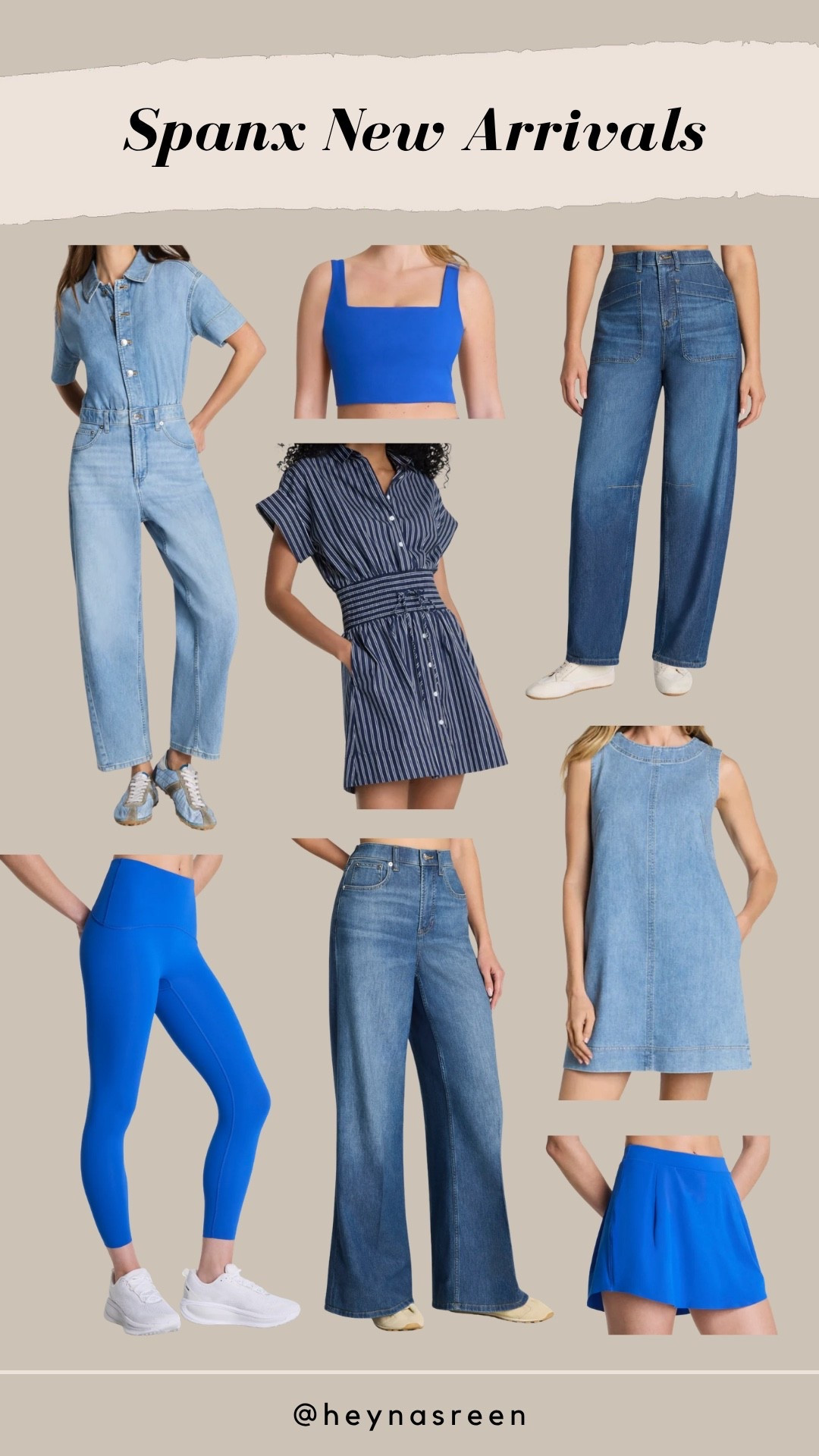 Spanx new spring arrivals! Loving all these denim & bright blue workout options 🩵🫶

#LTKootd #LTKSeasonal