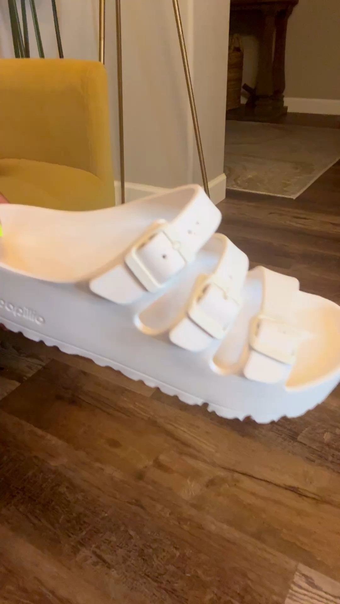 Comfy summer Birkenstocks!! 
True to size with adjustable straps!! 

#LTKootd #LTKOver40 #LTKU