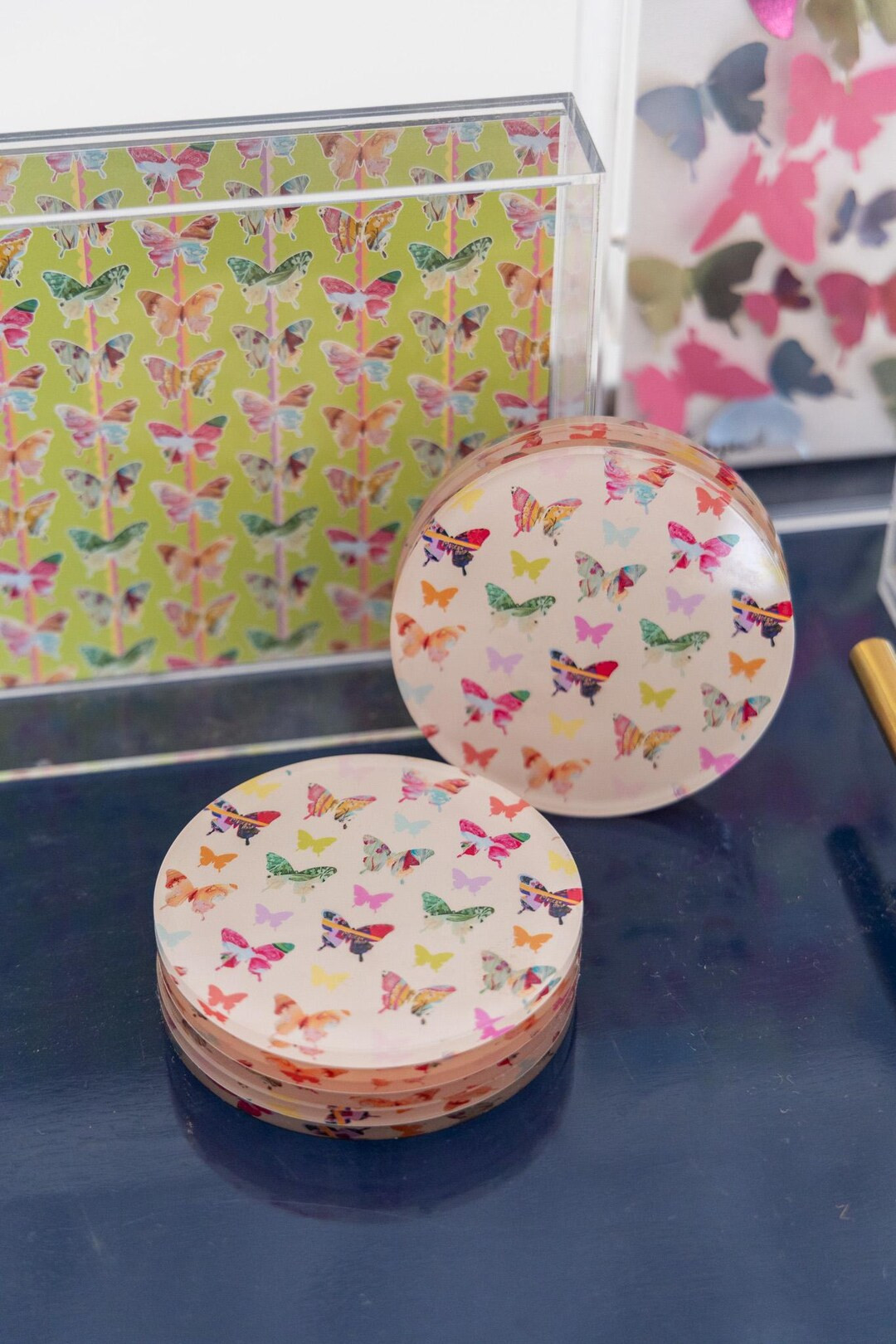 Butterfly Coasters - Etsy | Etsy (US)
