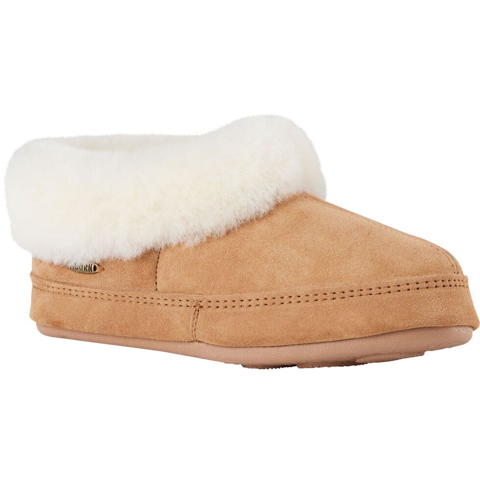 Women's Acorn Genuine Shearling Slippers | Duluth Trading Company