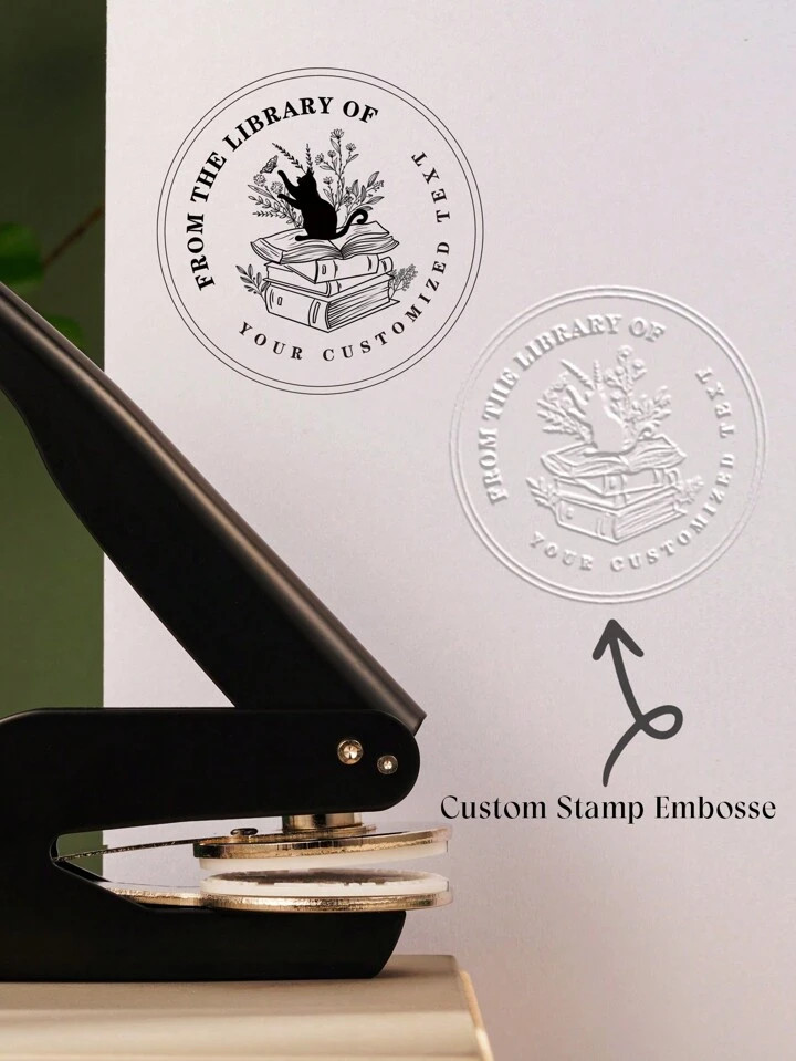 Book Embosser Personalized, Embosser Stamp, Custom Book Embosse, Library Embosser, Custom Book St... | SHEIN