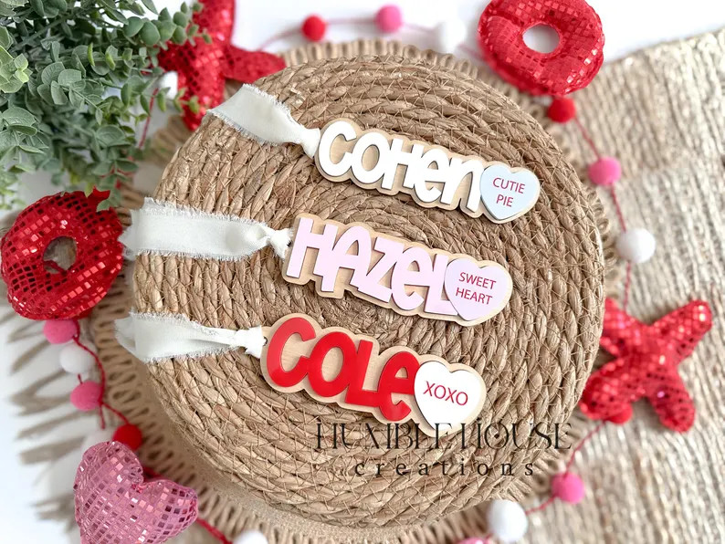 Valentines Day Tag, Valentines Name Tags, Personalized Valentine Tag,  Basket Name Tag, Valentine... | Etsy (US)