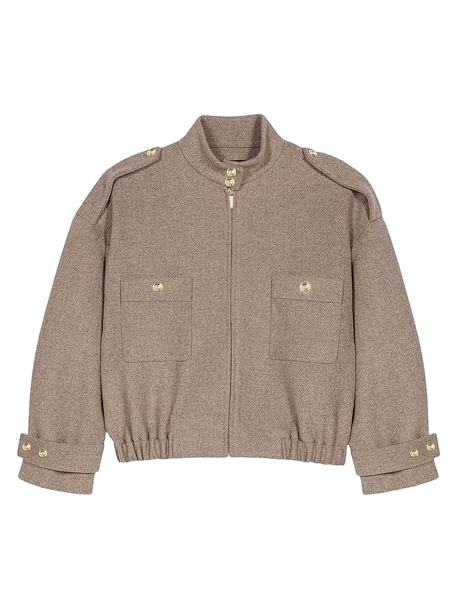 Women's Mixed Wool Jacket - Beige - Size 4 | Saks Fifth Avenue