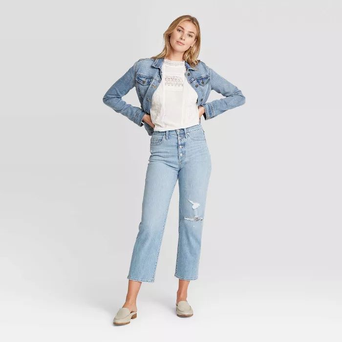 Women's High-Rise Vintage Straight Jeans - Universal Thread™ Light Wash | Target