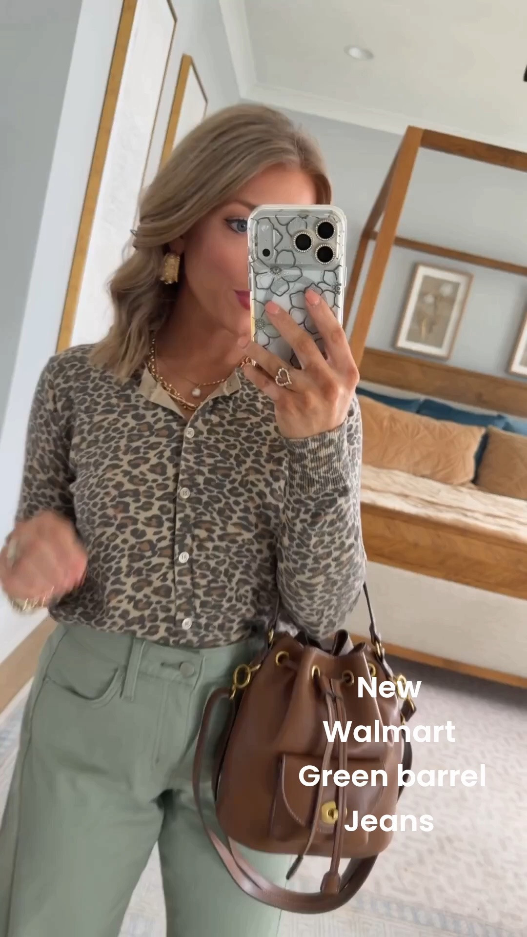Leopard + this gorgeous green denim might be one of my favorite Walmart fall combinations yet! 🐆 These new Walmart fashion arrivals look SO cute together—the leopard print button-front cardigan gives you that classic fall print while the green jeans add the prettiest unexpected color. Finished it with woven flats and a brown bucket bag for an easy elevated everyday outfit. Such a good look for work, lunch, shopping or a casual weekend!

#walmartfashion #walmartfinds #walmartstyle #walmartnewarrivals #walmartfashionfinds #walmartoutfit #leopardprint #leopardfashion #fallfashion #fallstyle #falloutfitideas #affordablefashion #affordablestyle #everydayoutfit

#LTKootd #LTKPetite