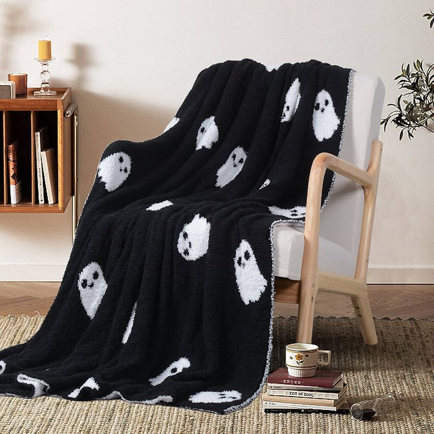 Halloween Decor Blanket Soft Blanket Cozy Blanket Kid Blanket for Bed Couch Sofa 50x60 Inch Black... | Amazon (US)
