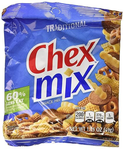 Chex Mix Traditional Snack Mix 60% Less Fat - 18 ct./1.75 oz | Amazon (US)