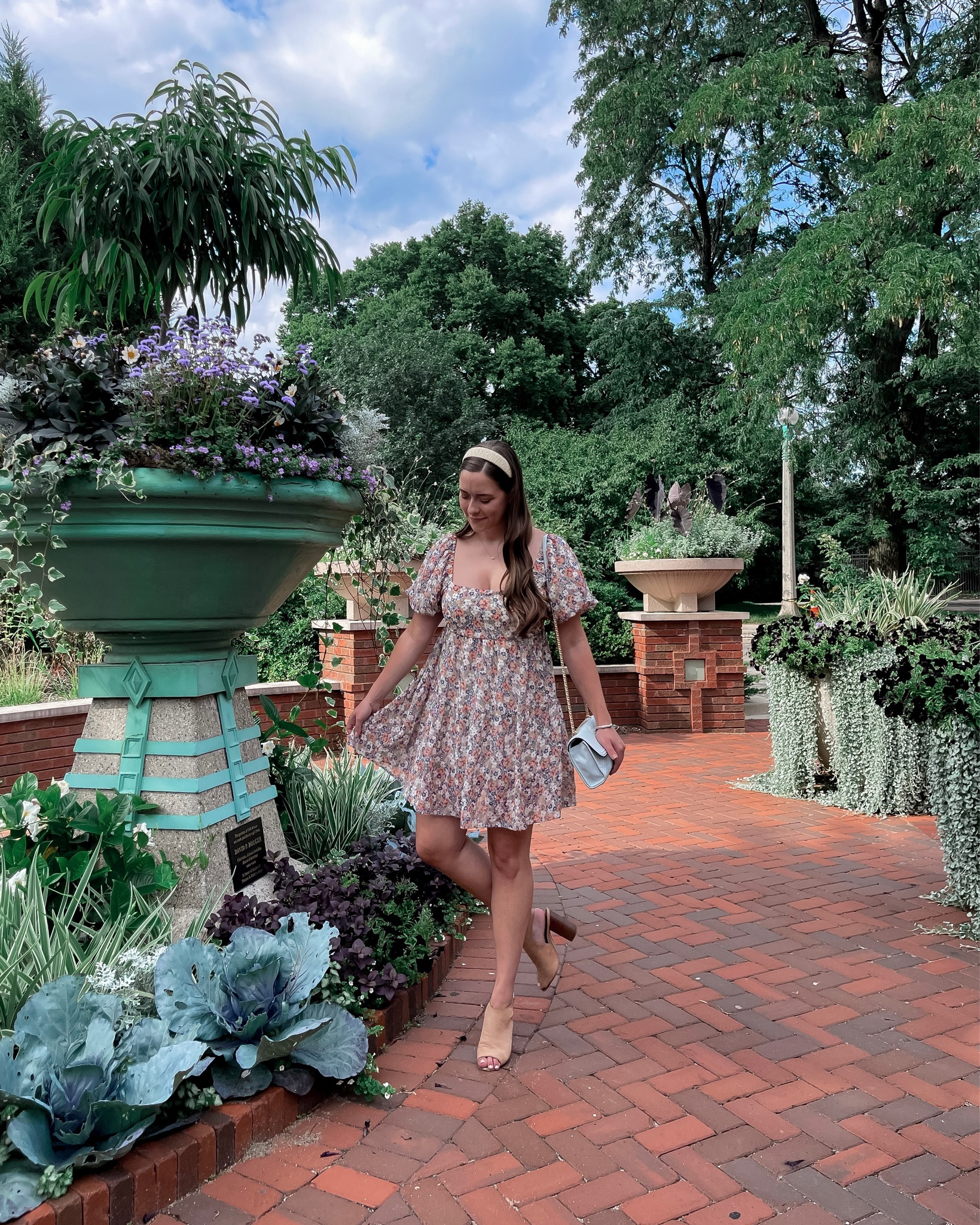 floral dress, headband, summer dress, block heel, tory burch, empire waist dress, minkpink, summer floral, preppy style,

#LTKitbag #LTKstyletip