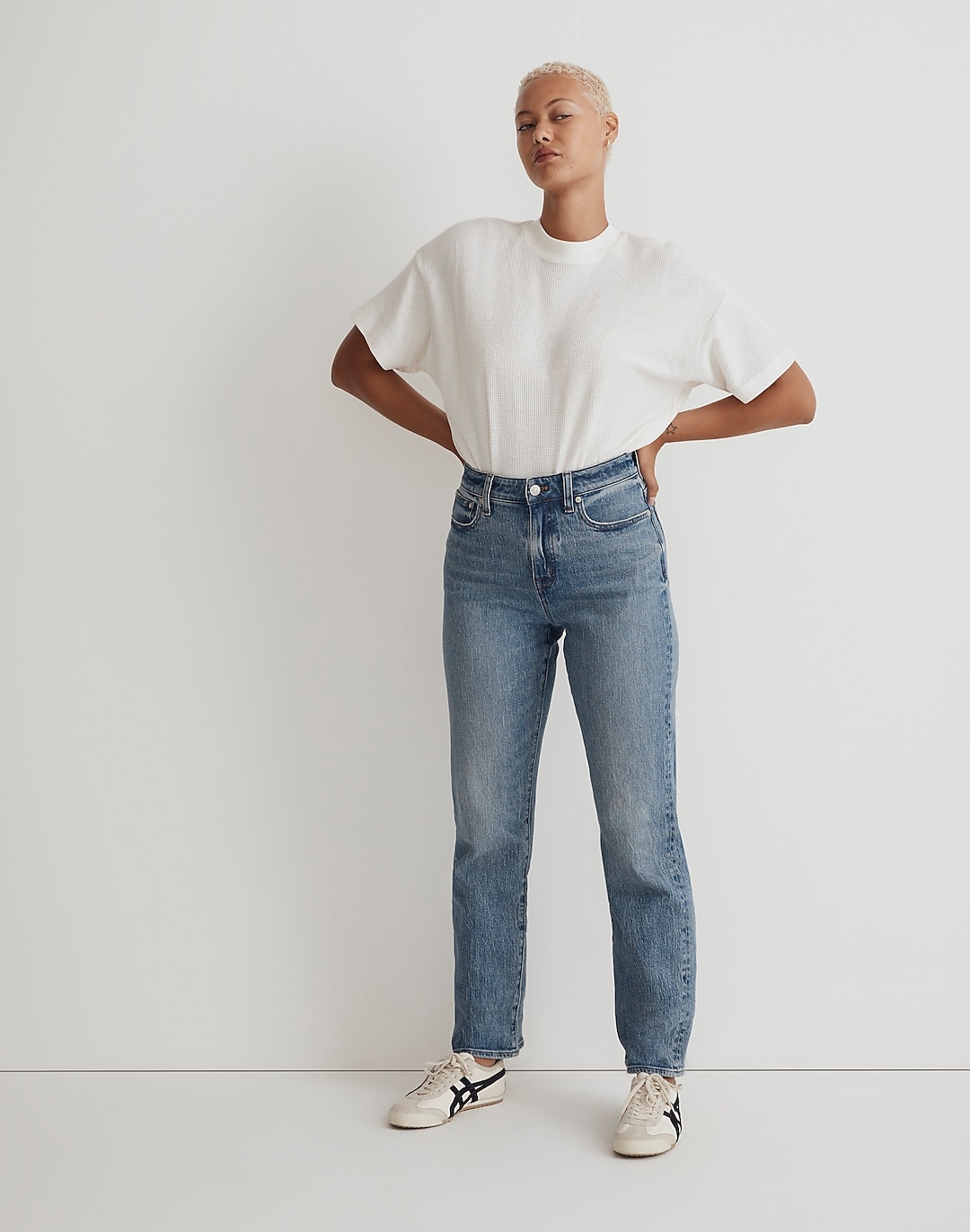 The Petite Curvy '90s Straight Jean in Grenhart Wash | Madewell