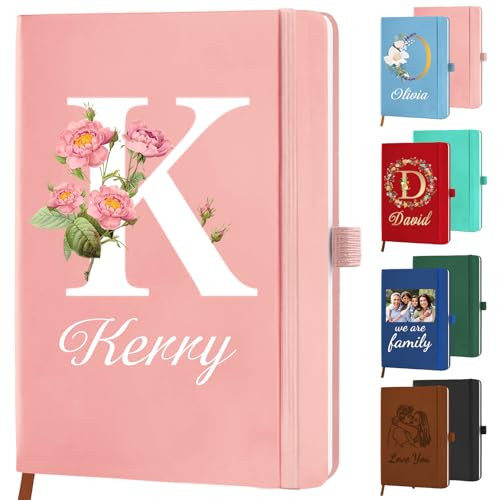 Personalized Journal Notebook with Initials Name Custom Journaling Notebook for Women Daughter Cu... | Amazon (US)