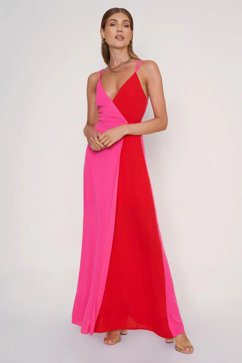 Strappy Color Block Maxi | Lord & Taylor