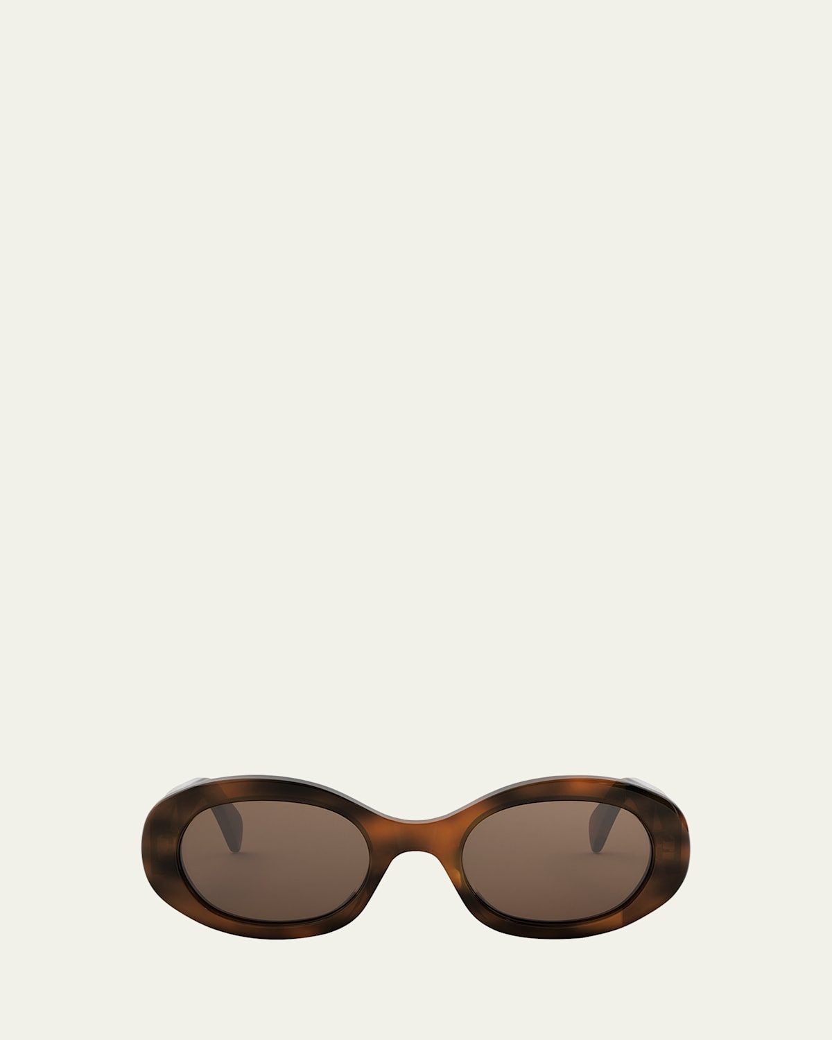 Triomphe Acetate Oval Sunglasses | Bergdorf Goodman