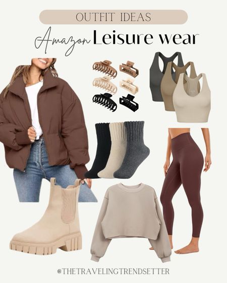 Amazon leisurewear, Amazon must have Amazon, puffer jacket, Chelsea boots, leggings, brawl, socks, clip sweater, trouble, outfit, winter outfit, trendy, comfy, homebody, athletic wear, work out, workout outfits, Erin, running outfits, new year must have

#LTKsalealert #LTKfindsunder50 #LTKmidsize