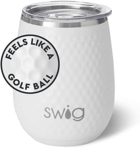 Swig Life 14oz Stemless Wine Cup, Insulated Wine Tumbler with Lid, Stainless Steel Travel Tumbler... | Amazon (US)
