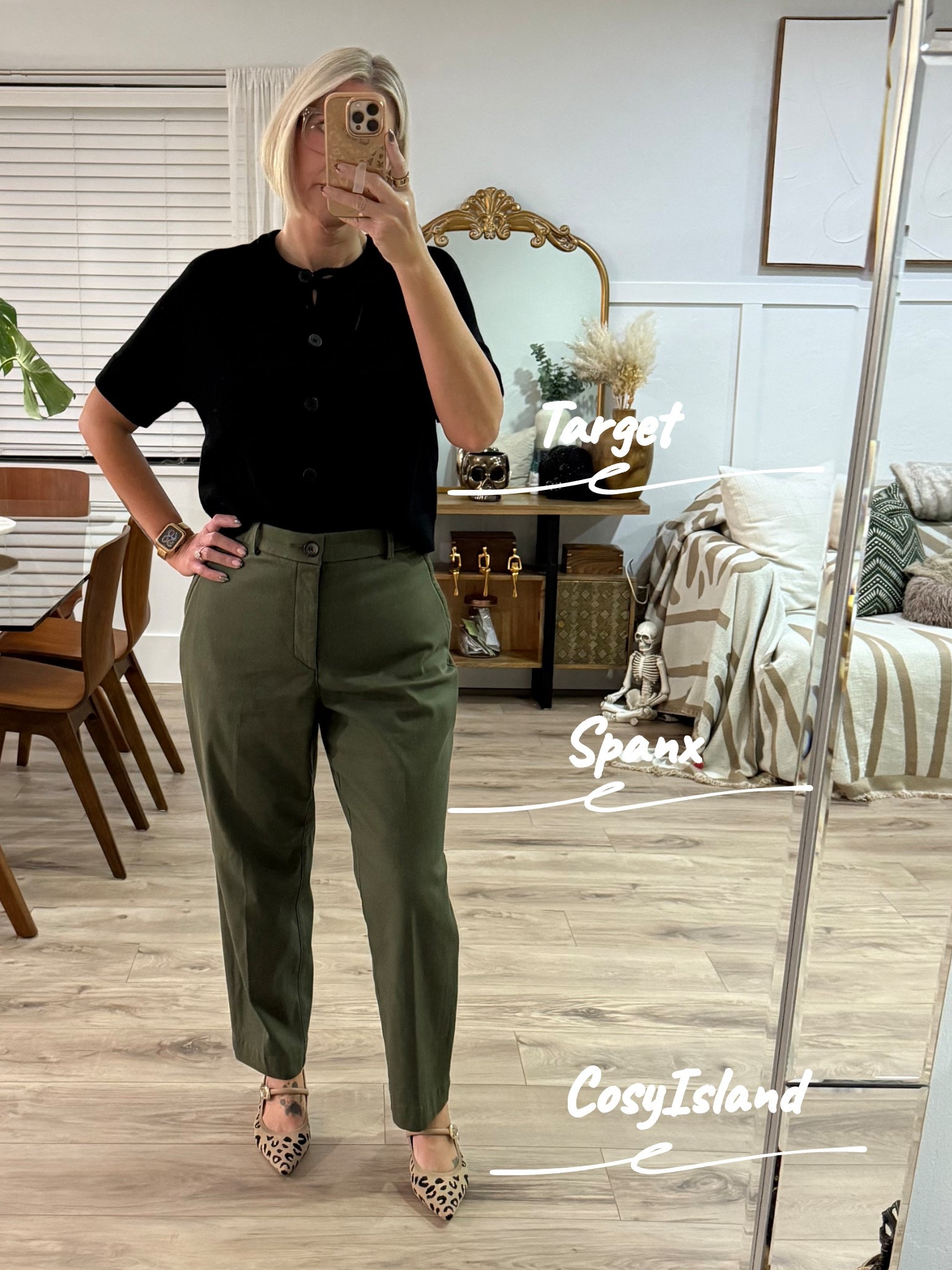 This Short sleeve button sweater from Target is too cute. It’s a lightweight version of a normal sweater knit. I’m wearing a medium. It is slightly cropped. 

My pants are the Straight Leg Twill from Spanx. I’m wearing a large but need to size down. 

Workwear, casual office attire, office outfit, 

#LTKWorkwear #LTKStyleTip #LTKOver40