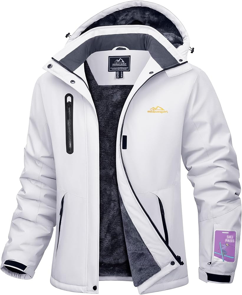 MAGCOMSEN Women's Winter Coats Waterproof Insulated Snow Ski Jacket Hood Fleece Lined Warm Mounta... | Amazon (US)