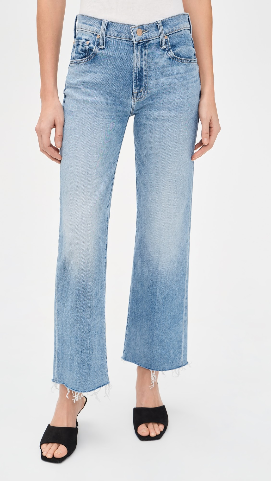 Mid Rise Rambler Zip Ankle Fray Jeans | Shopbop