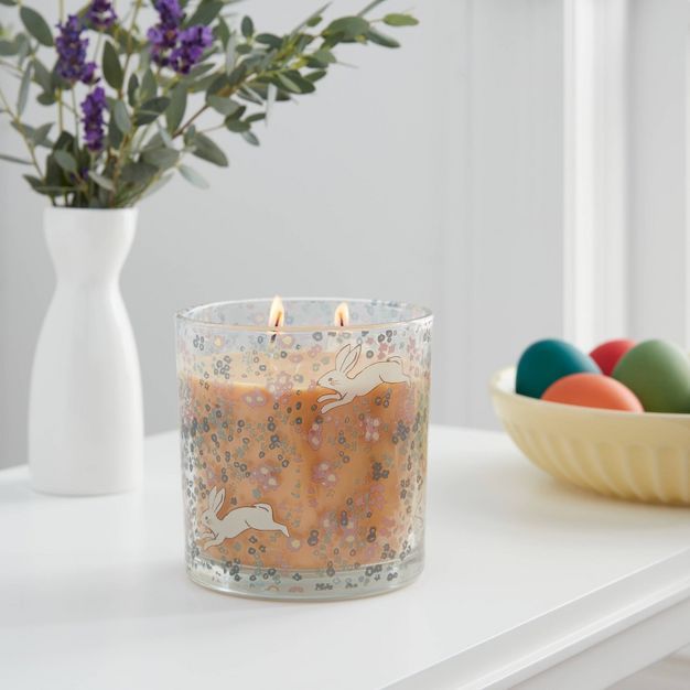 13oz Glass Candle with Lid Bunny Sweet Carrot & Apricot - Threshold™ | Target