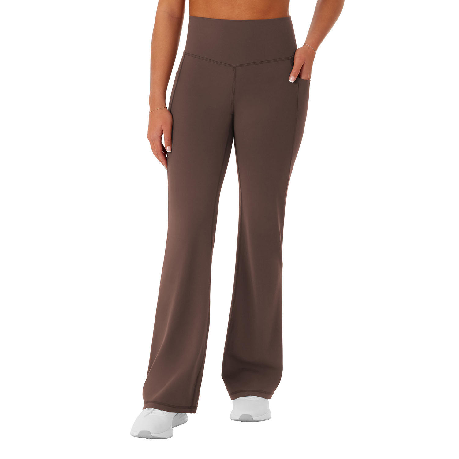 Member's Mark Women's Flare Yoga Pants Brown M:- Brown, M | Sam's Club