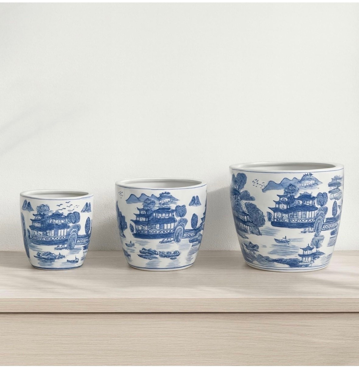 #chinoiseriepots #chinoiserie amazing thing only $53 for all three #blueandwhite #blueandwhitehome

#LTKHome
