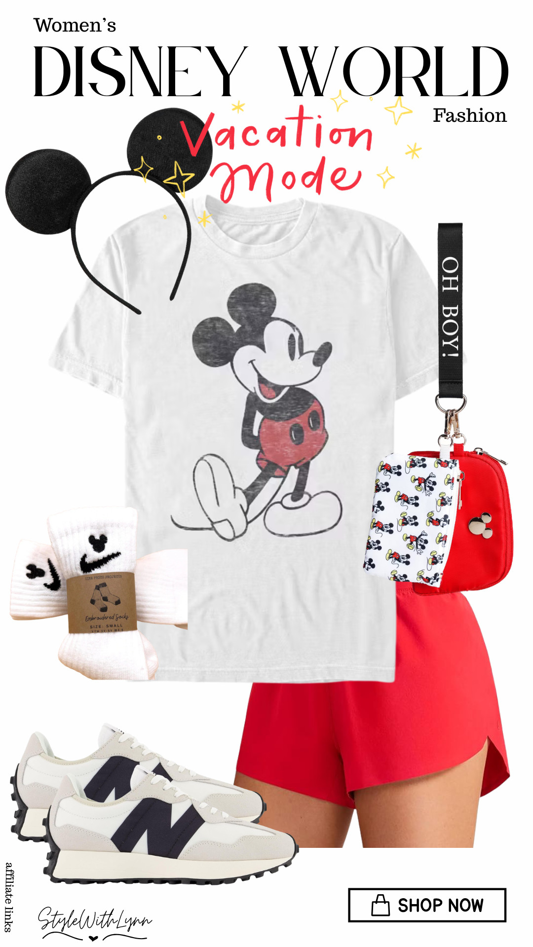 Classic Mickey Mouse style for your next Disney vacation. 

#DisneyWorld #Disneyland #DisneyStyle #DisneyFashion #AmazonFinds #TargetFinds #EtsyFinds 

 #LTKootd #LTKTravel